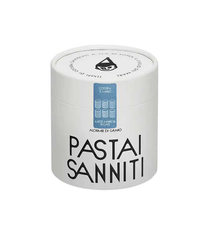 mezze-maniche-rigate pasta from cilindro pack
