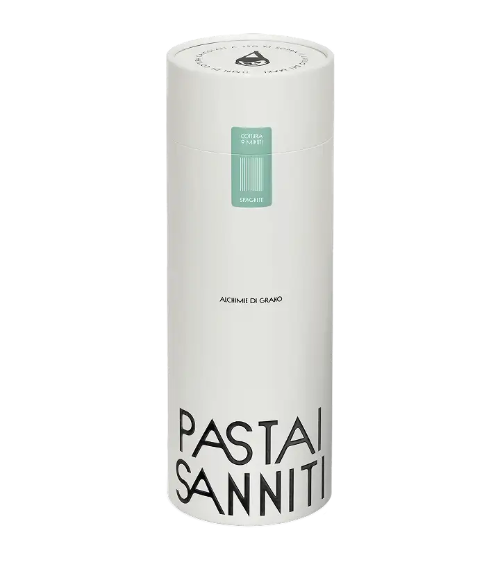 spaghetti pasta from cilindro pack